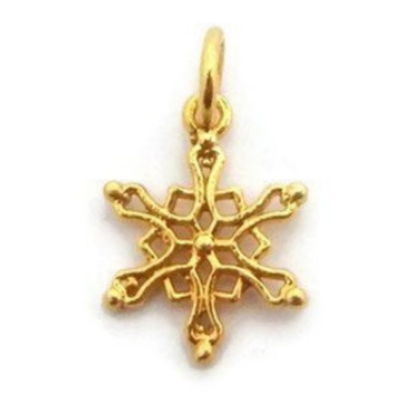 Snowflake Pendant Yellow Gold!!